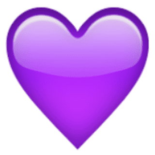 Lila Emoji Herz - Symbol
