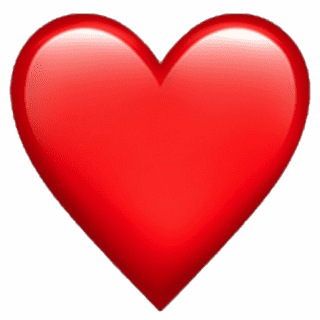 Rotes Emoji Herz - Symbol